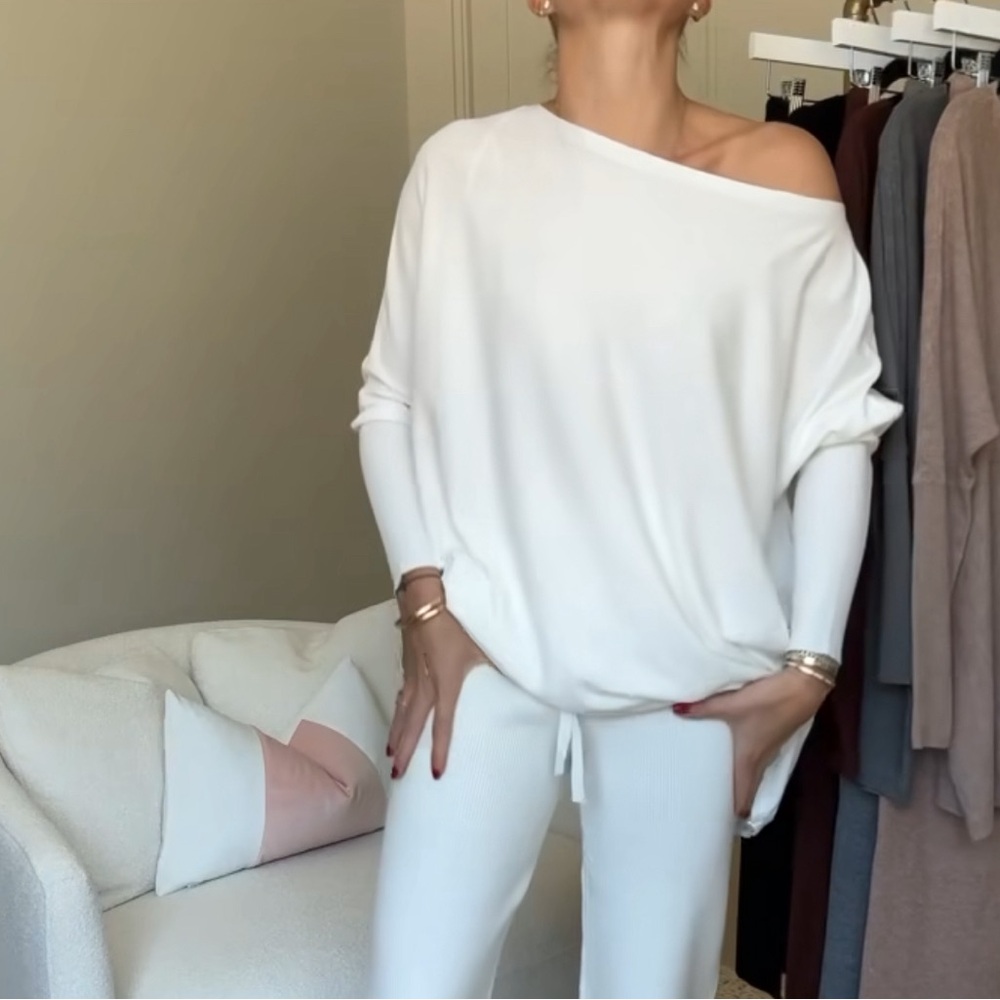 Boatneck butter soft sweater